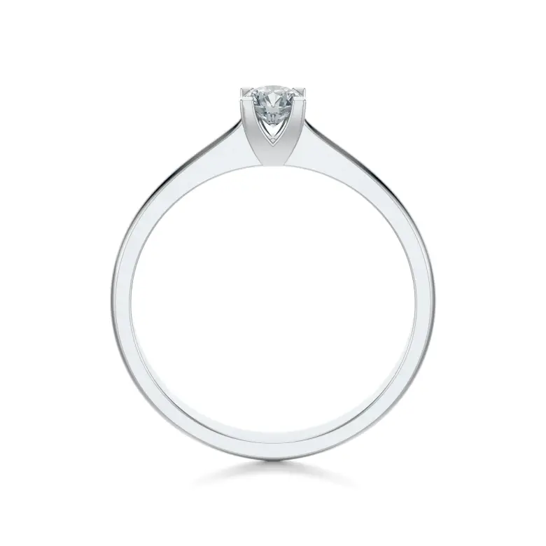 Pierścionek z białego złota z diamentem AJPZ_005